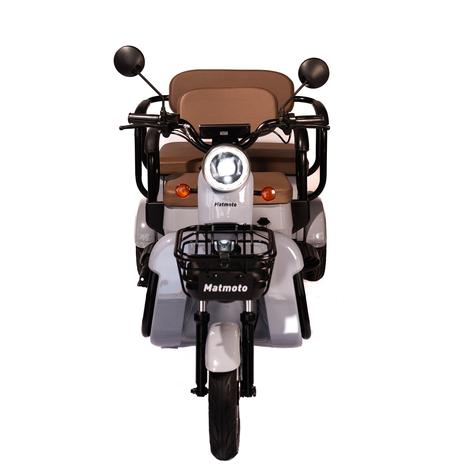 Skuter elektrik për 3 persona Mat Moto Motorcycle, 1800W, i bardhë/ kaftë