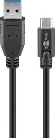 Kabllo USB Goobay USB-A - USB-C, 3 m, e zezë Kabllo USB Goobay USB-A - USB-C, 3 m, e zezë