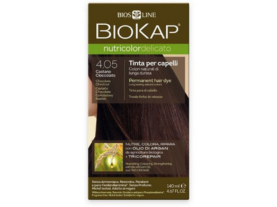 Ngjyrë për flokë Biokap NUTRICOLOR DELICATO 4.05 Chestnut chocolate 140 ml