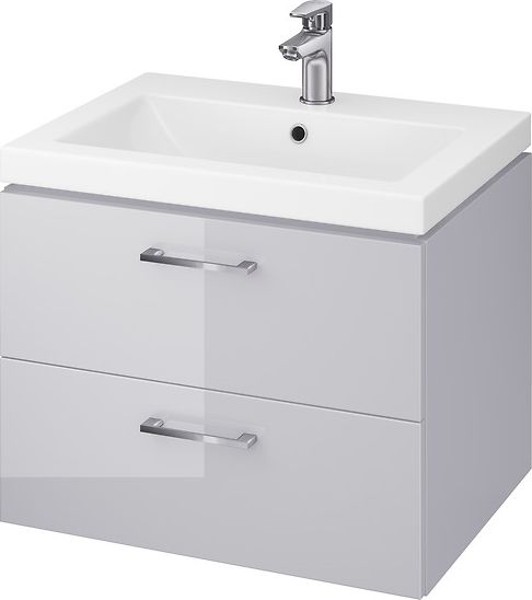 Lavaman me dollap Cersanit Lara Como, 59.4 cm, i hirtë