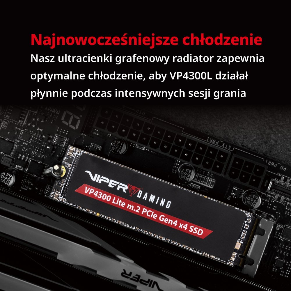 SSD диск Patriot VP4300 Lite, 1TB, M.2 2280 PCI-E x4 Gen4 NVMe