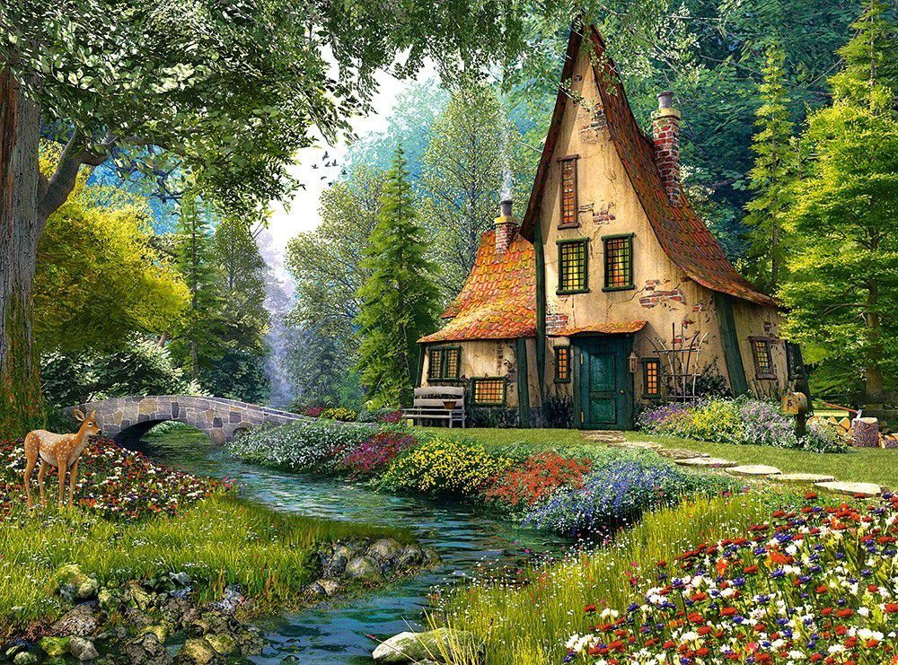 Puzzle Castorland: Cottage, 2000 elemente