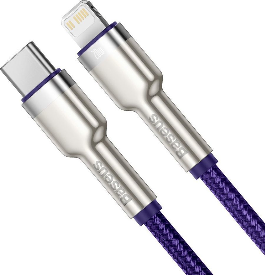 Kabllo Baseus USB-C - Lightning, vjollcë