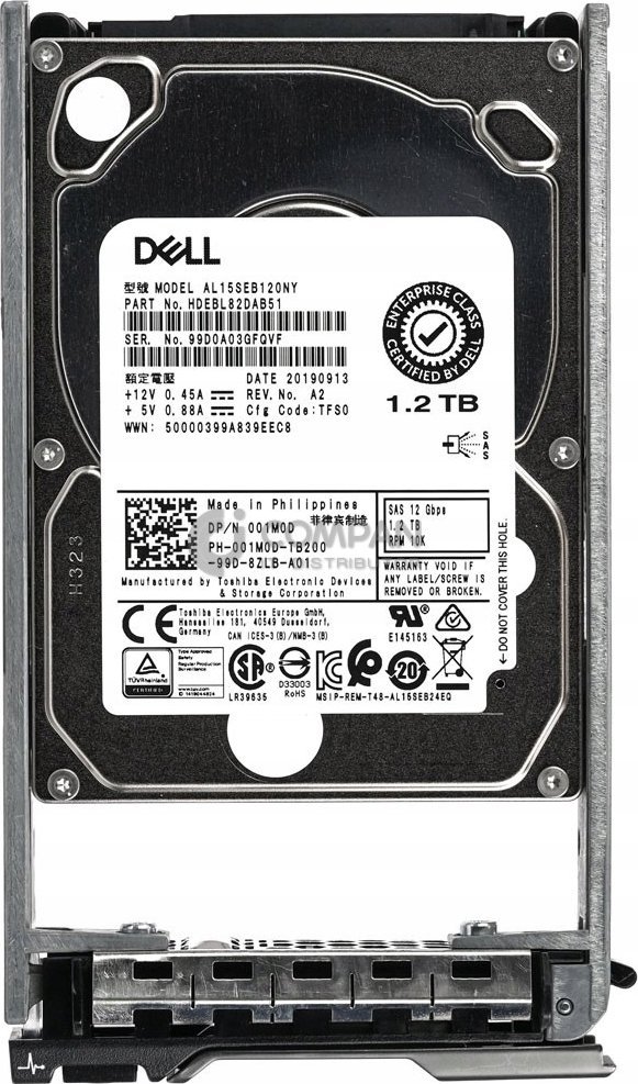 Disk për server Dell, 1.2TB, 2.5'', 6GB/s