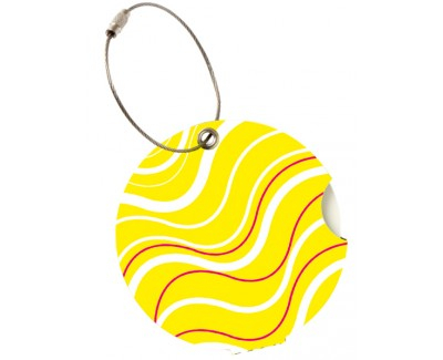 Etiketë për bagazhe e verdhë me onde Addatag Suitsuit P129