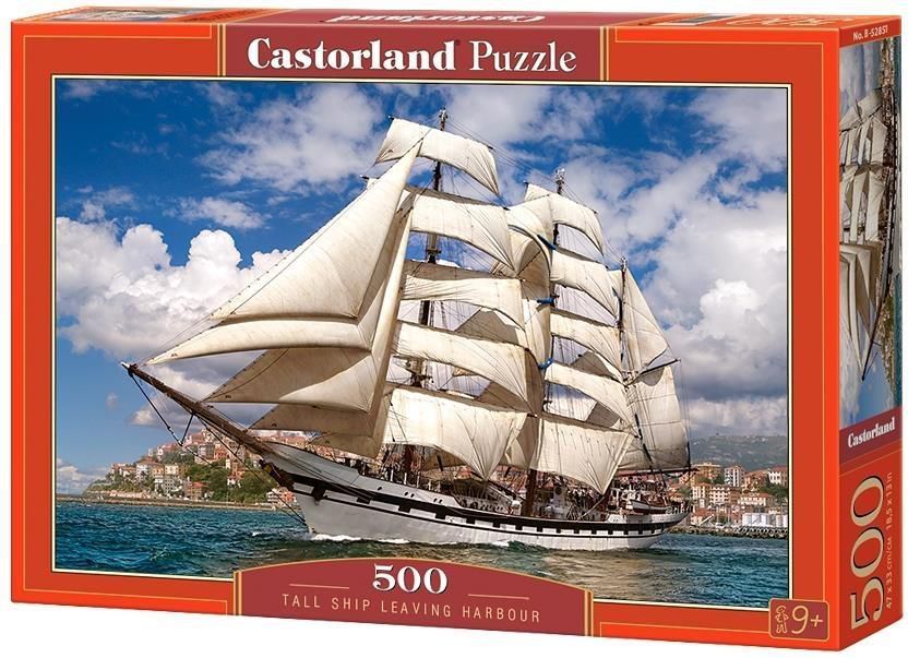 Castorland Tall Ship Leaving Harbor Сложувалка, 500 Парчиња