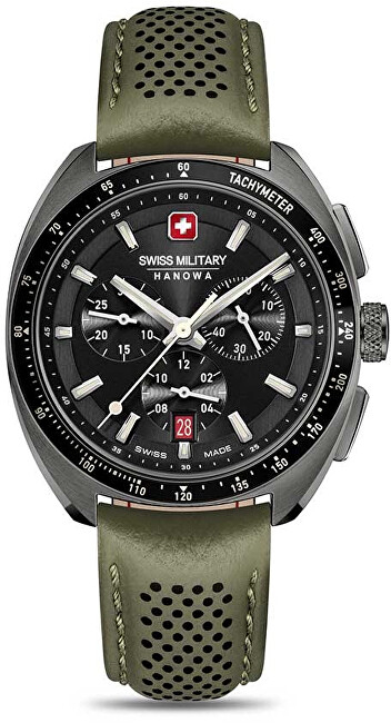 Orë dore për meshkuj Swiss Military Hanowa Defender SMWGC0003340, e gjelbër Orë dore për meshkuj Swiss Military Hanowa Defender SMWGC0003340, e gjelbër