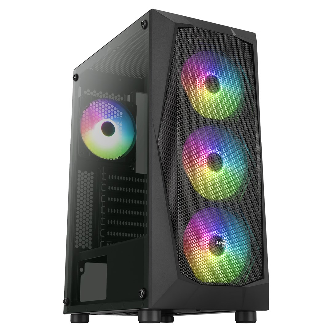 Kasë Aerocool PGS Falcon-A-BK-V1 FRGB, e zezë