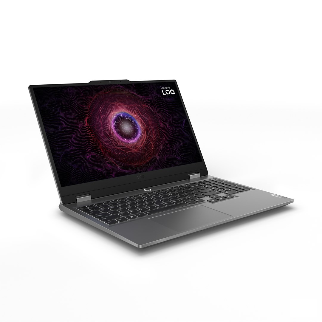 Лаптоп Lenovo LOQ, 15,6", AMD Ryzen 5 7235HS, 16GB DDR5-SDRAM, 512GB SSD, NVIDIA GeForce RTX 3050, сив