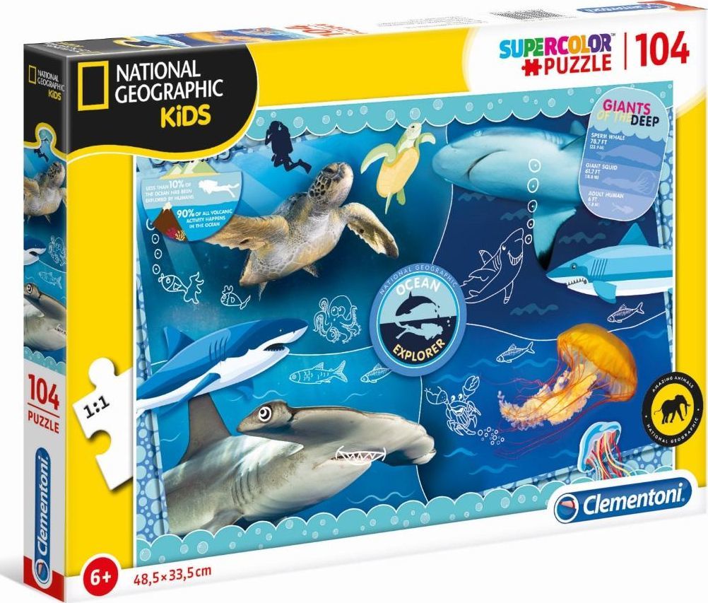 Clementoni National Geographic Ocean Puzzle, 104 Парчиња