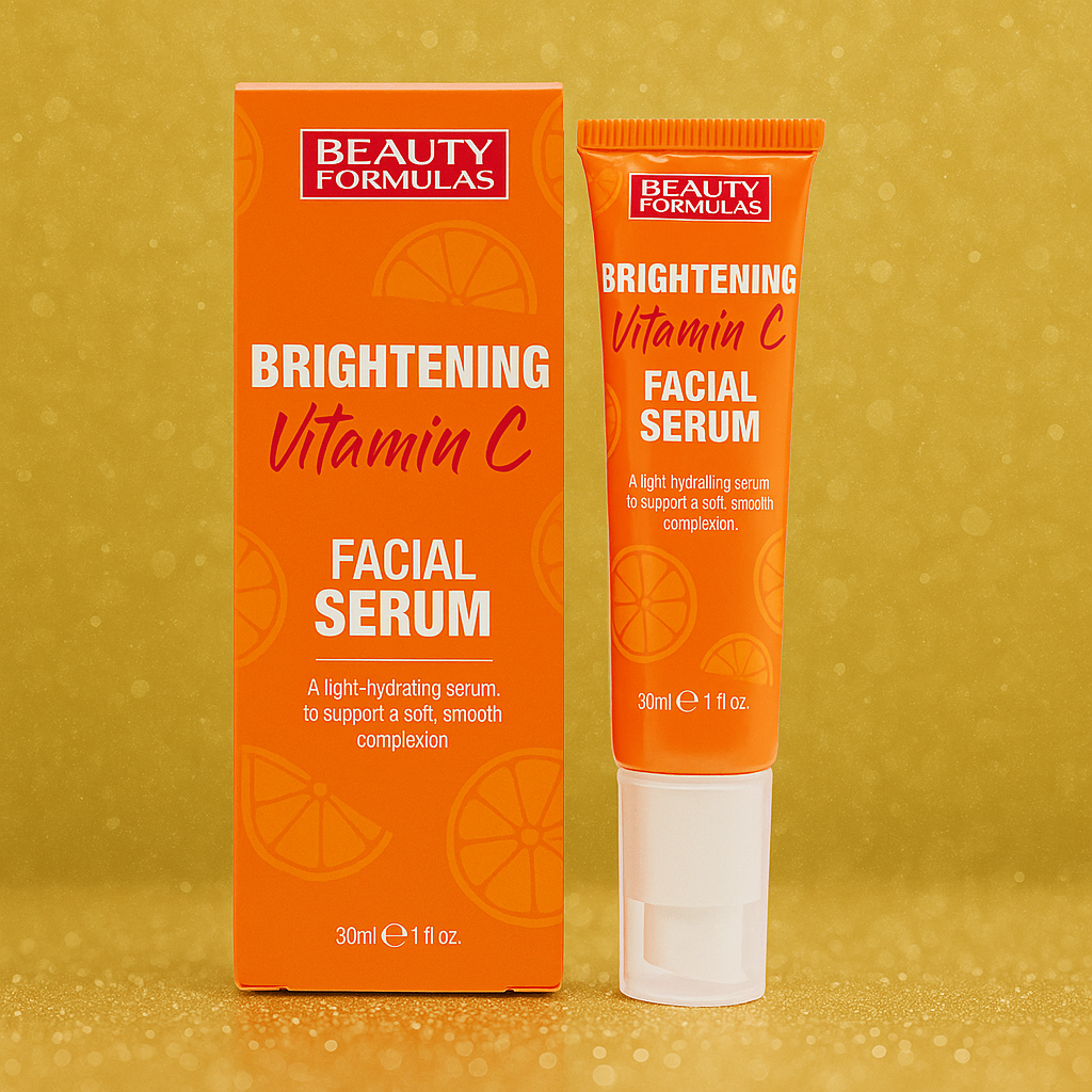 Serum per ndriçimin e Fytyres me Vitaminë C Beauty Formulas, 30 ml