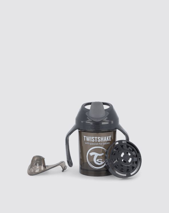 Shishe për bebe Twistshake Mini 230ml 4+ muaj, Zezë