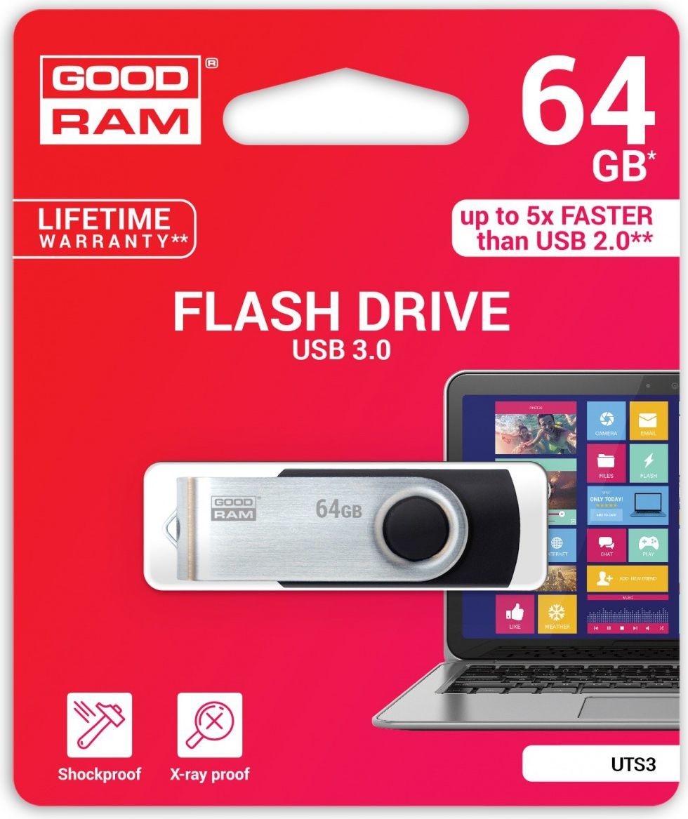 Flash Drive GoodRam UTS3 64 GB (UTS3-0640K0R11)