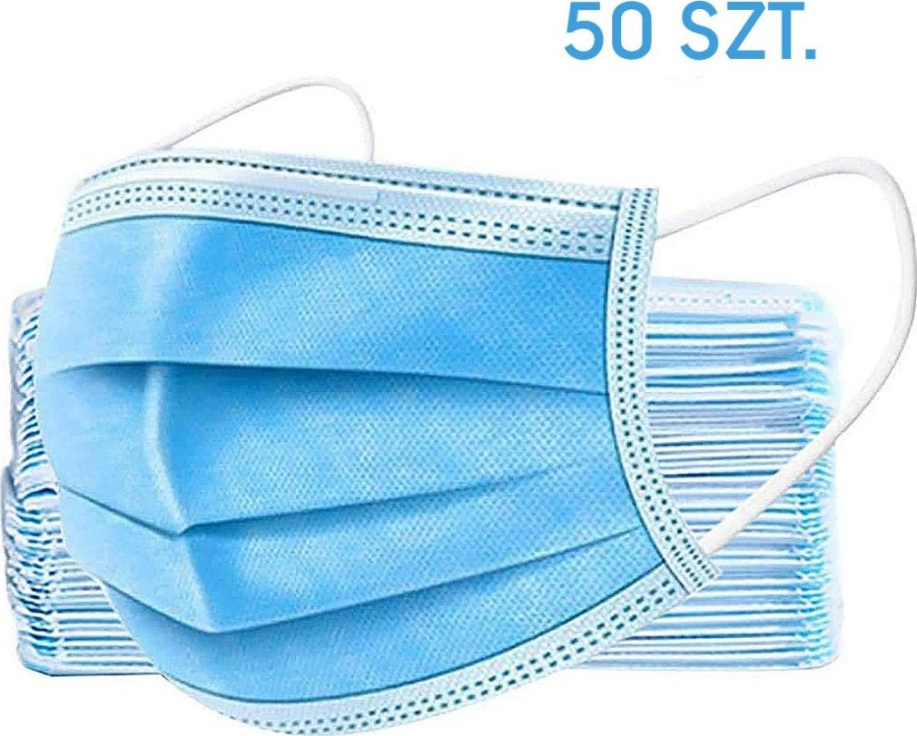 Set maska mbrojtëse medicinale ENERO CE-01, 50 copë, e kaltër