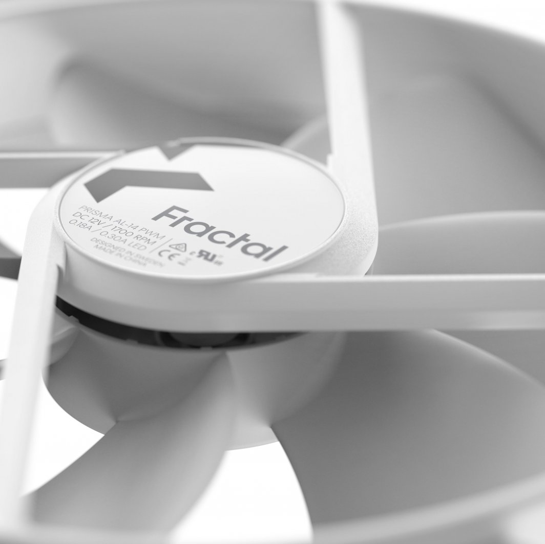 Ftohës Fractal Design Prisma AL-14 PWM (FD-FAN-PRI-AL14-PWM-WT), 140 mm