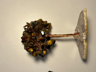 Gurë natyral Dar Tiger Eye, 12 cm, të kaftë