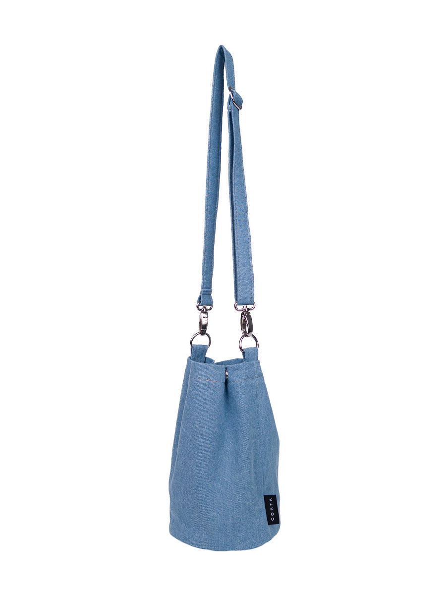 Çantë Corta Denim Wanderer, e kaltër e hapur