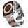 Rrip ore 4wrist Iron Man Steel për Apple Watch 42/44/45/49 mm, i argjendtë
