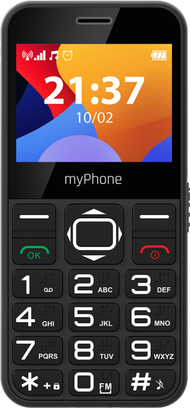 Celular myPhone HALO 3, i zi + mbajtëse Celular myPhone HALO 3, i zi + mbajtëse