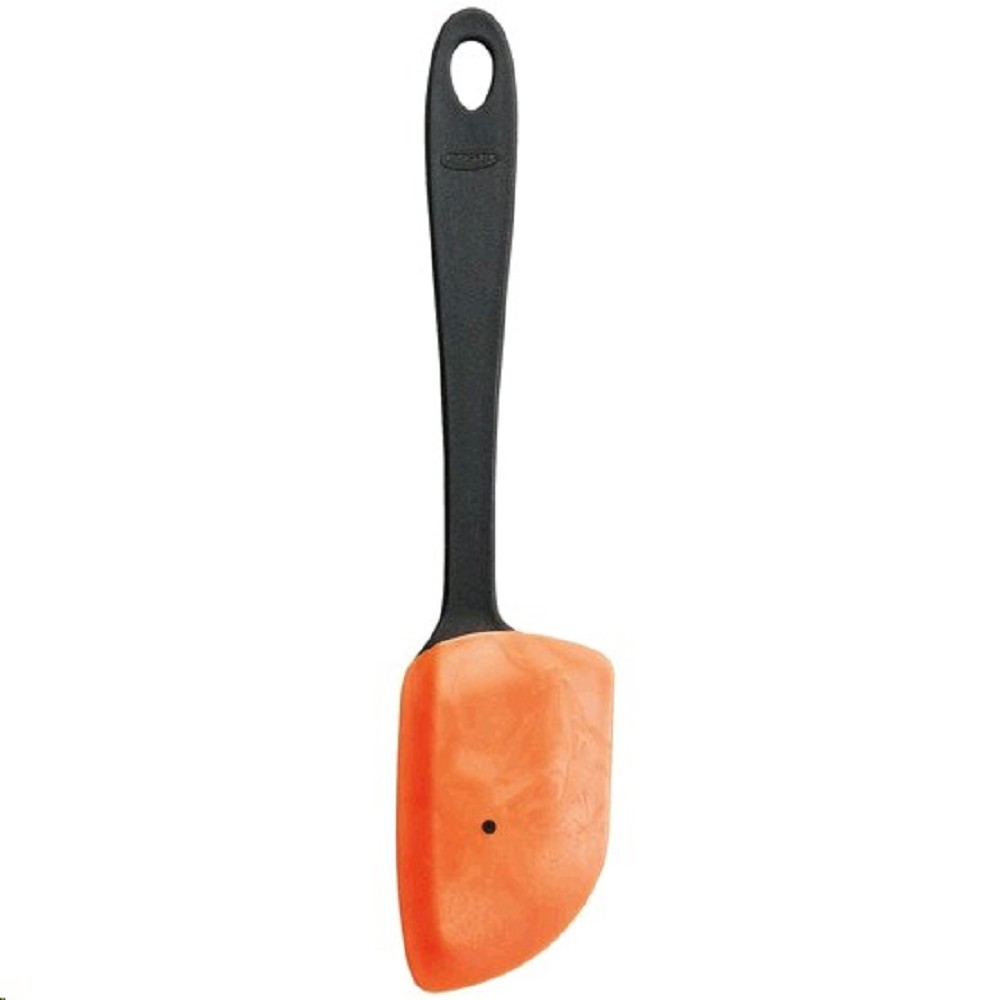 Spatulë Fiskars, për torte, zezë/ portokalli