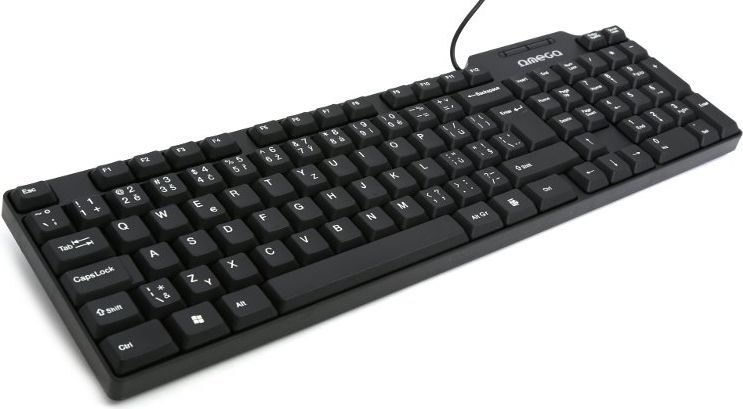 Tastierë Omega OK-05 CZ + SK (OK05TCZ), e zezë
