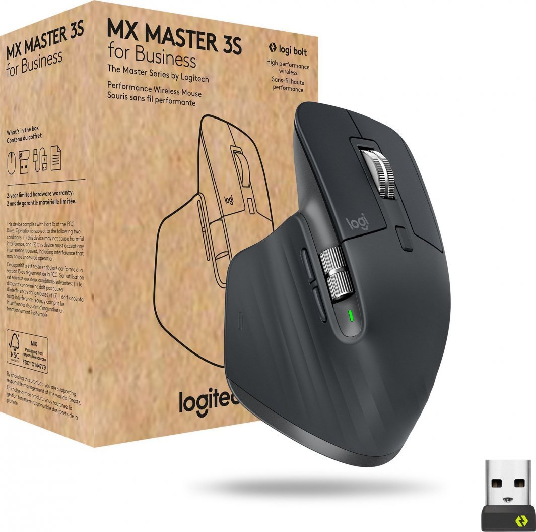 Глушец Logitech MX, wireless, Bluetooth, USB, сива