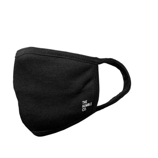 Maskë mbrojtëse The Humble Co., unisex, zezë