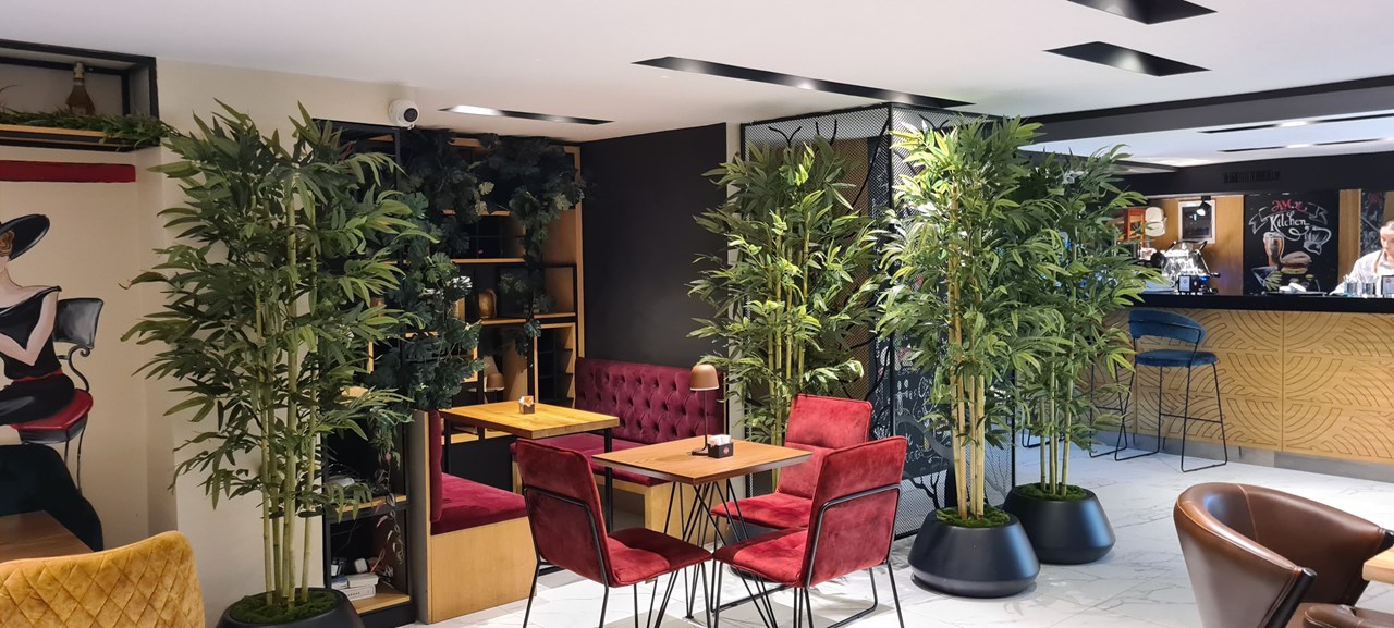 Lule artificiale Verde Decor Bamboo Tree Full, 180 cm