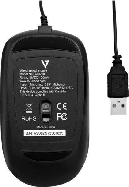 Maus V7 Cord, me kabllo, USB, i zi