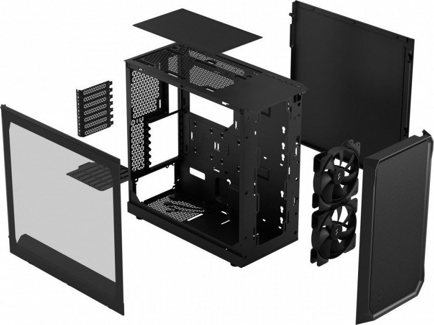Kasë Fractal Design Focus 2 TG Clear Tint, Midi Tower