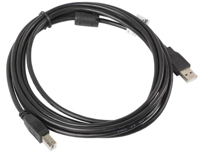 Kabllo Lanberg, USB A / USB B, 3 m, e zezë