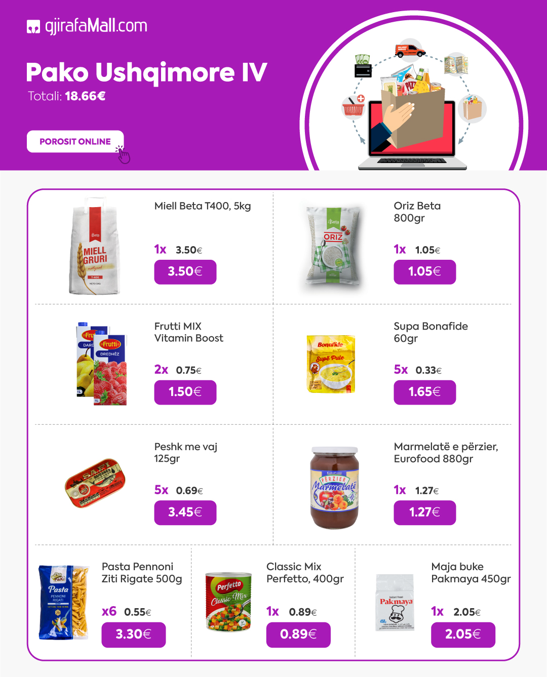 Pako ushqimore IV