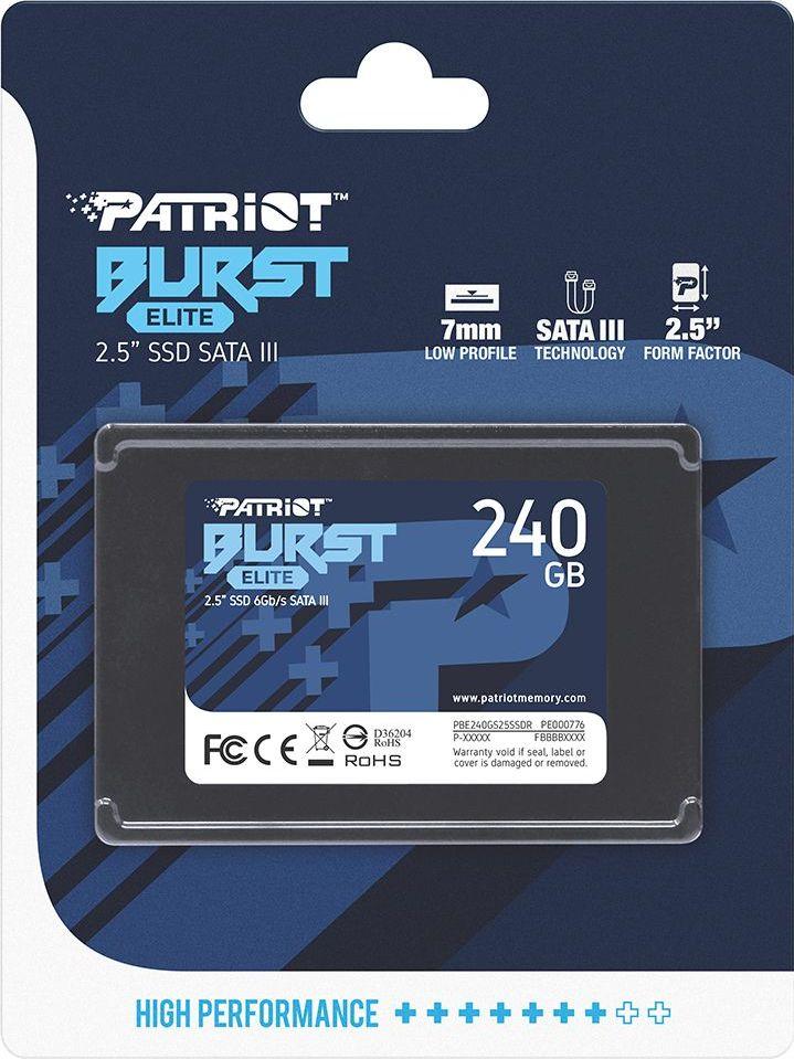 Disk SSD Patriot Burst Elite, 240GB, 2.5" SATA III