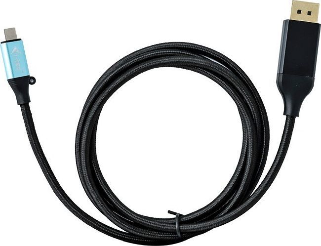 Kabllo DisplayPort USB I-TEC USB-C (C31CBLDP60HZ2M), 2m, e zezë 