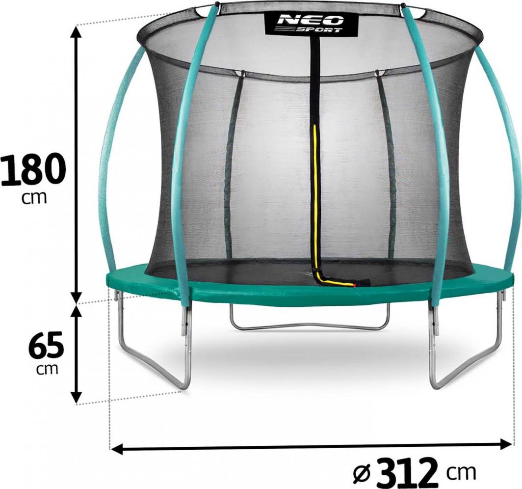 Trampolinë kopshti Neo Sport, 180 x 312 cm, e gjelbër