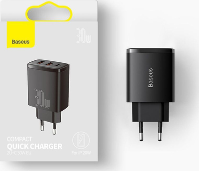 Karikues Baseus CCXJ-E02 2x USB-A 1x USB-C 3 A, i bardhë