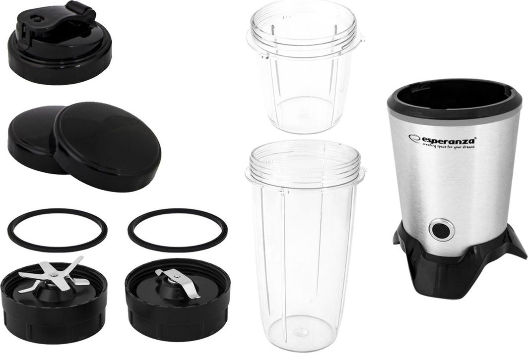 Blender Esperanza Nutri Master EKM028, 1000W, i argjendtë/i zi