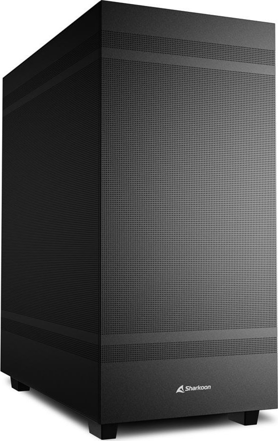 Куќиште за компјутер Sharkoon Rebel C50, Црна, Midi Tower