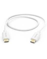Kabllo Hama Fast Charge, USB-C/USB-C, 1 m, e bardhë