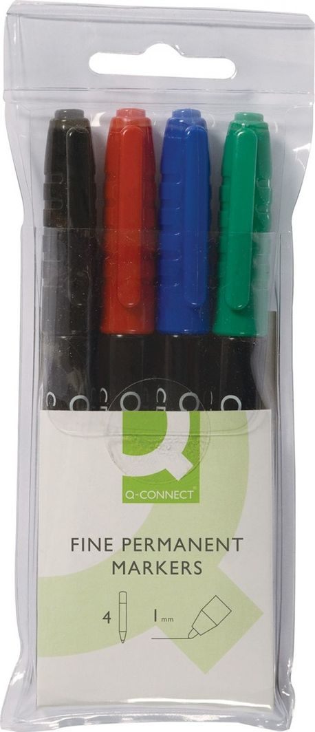 Markera Q-Connect CD / DVD, 1mm, 4 copë, shumëngjyrësh Markera Q-Connect CD / DVD, 1mm, 4 copë, shumëngjyrësh