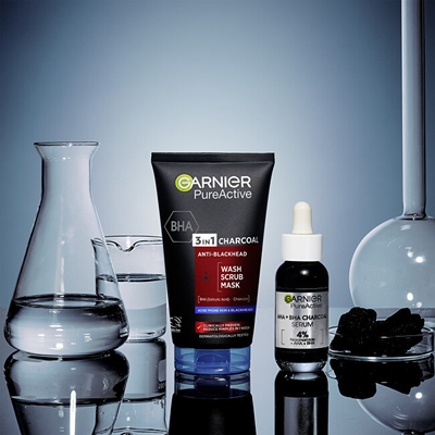 Trajtim 3 në 1 kundër pikave të zeza Garnier Pure Active, 150 ml