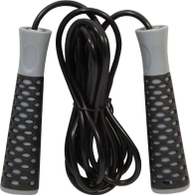 Litar kërcimi për fitnes Eb Fit me doreza, 300cm, i zi  Litar kërcimi për fitnes Eb Fit me doreza, 300cm, i zi