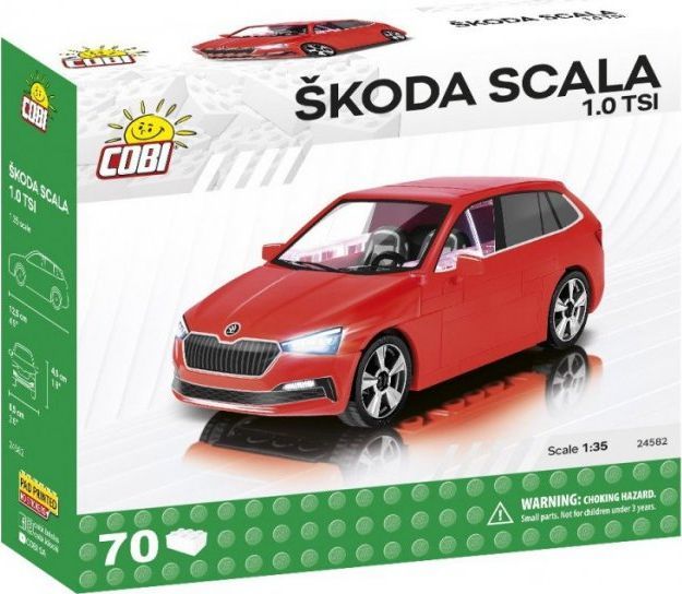 Makinë lodër Cobi Klocki Skoda Scala 1.0 TSI (24582), e kuqe