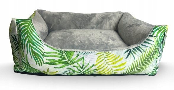Divan dekorativ Bimbay Sofa Dot Green Leaves 2, 80x65cm, jeshil me motive gjethe