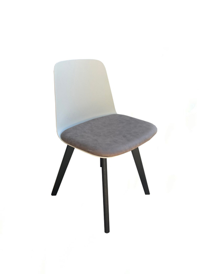 Karrige Donito D-PVC, 85x49x52cm, të zeza/hirtë