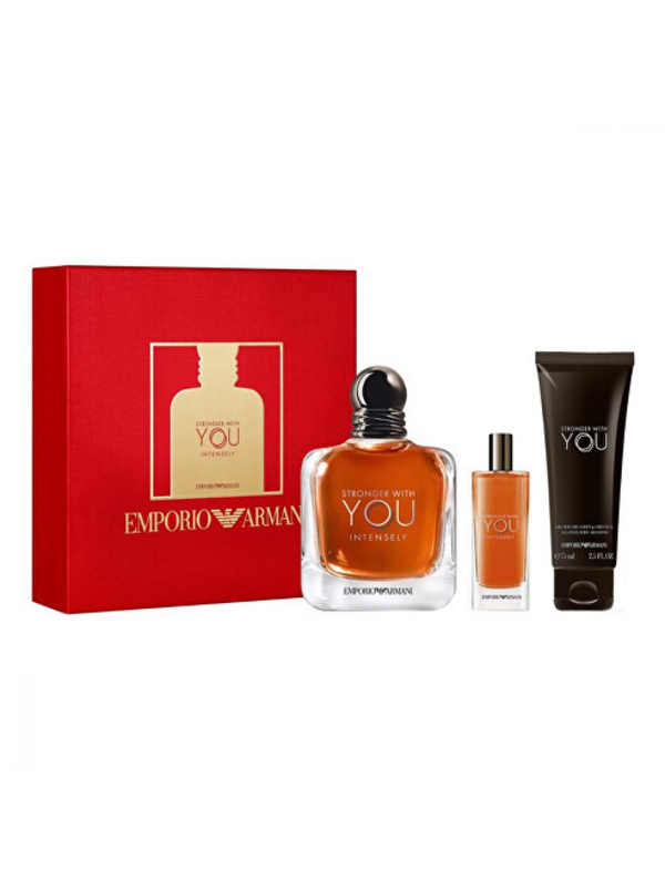 Set Armani Stronger With You, Eau de Parfum 100 ml + losion trupi 75 ml + Eau de Parfum 15 ml Set Armani Stronger With You, Eau de Parfum 100 ml + losion trupi 75 ml + Eau de Parfum 15 ml