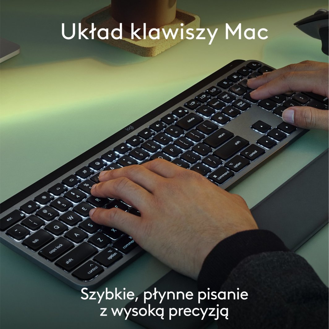 Tastierë Logitech MX, wireless, US INTL, grafit dhe e zezë