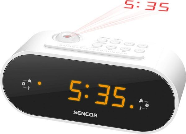 Radio me orë Sencor SRC 3100 W, 160 x 60 x 57 mm