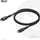 Kabllo USB Club 3D USB-C - microUSB, 1m, e zezë