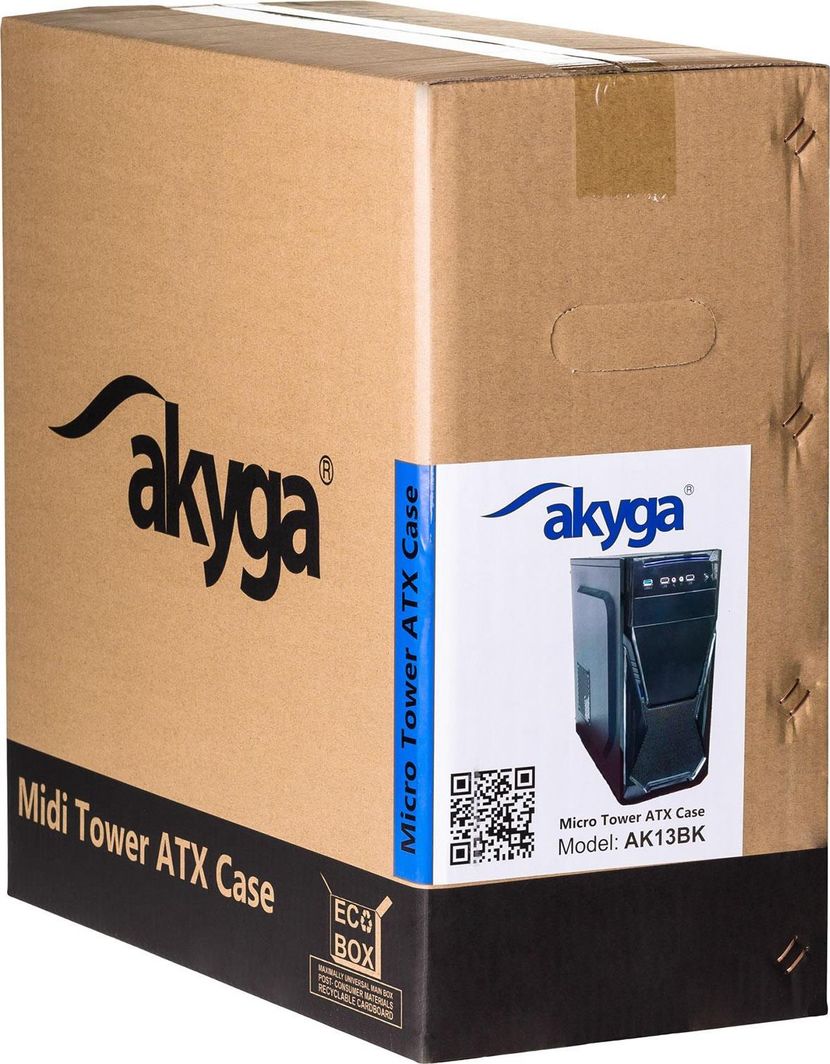 Куќиште за компјутер Akyga AK13BK, Midi Tower
